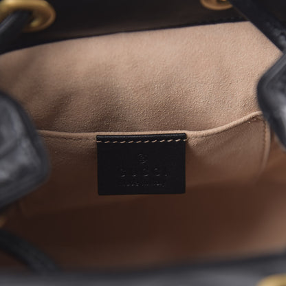 Gucci Calfskin Matelasse GG Marmont Flap Backpack Black 7 of 9