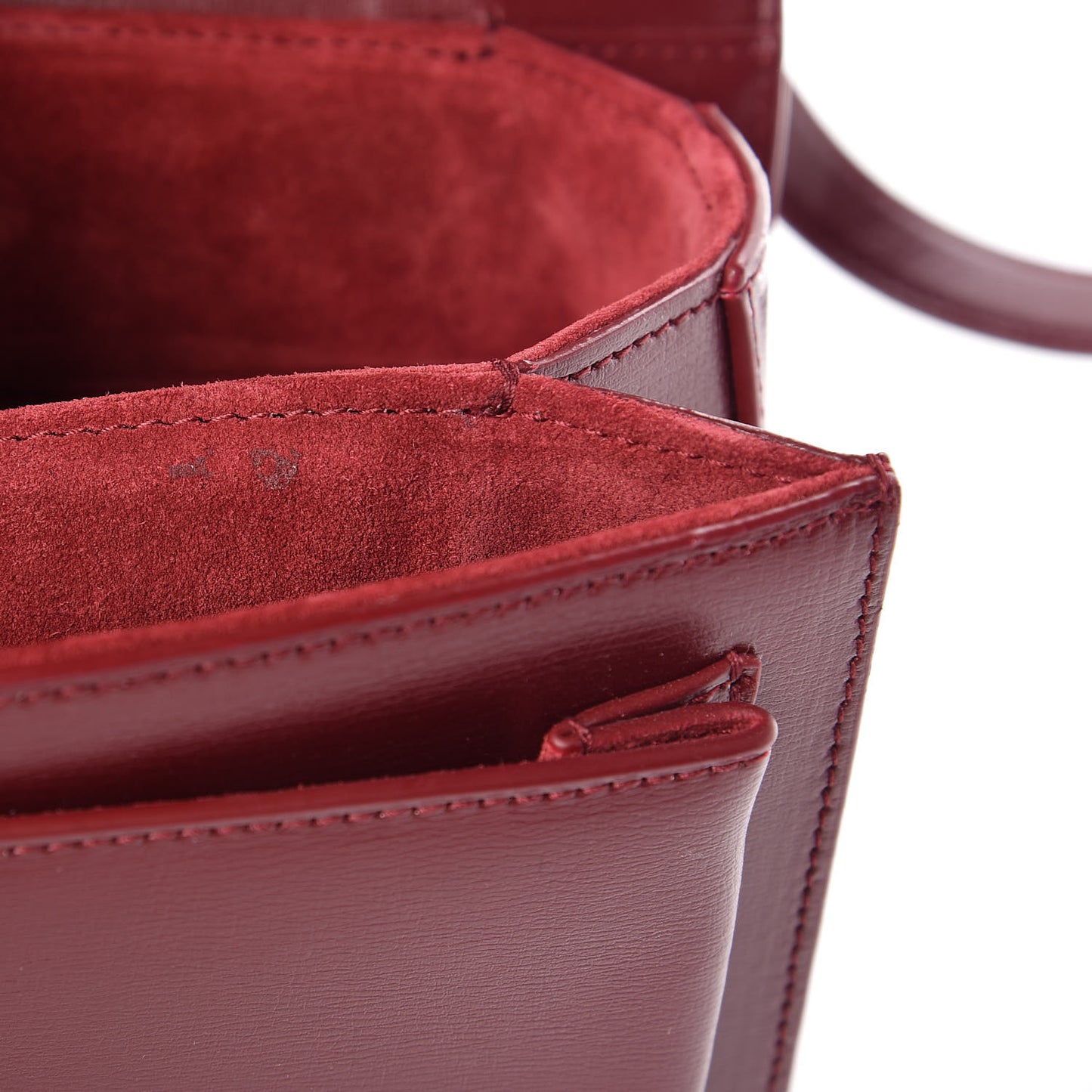 Calfskin Medium Bellechasse Satchel Burgundy