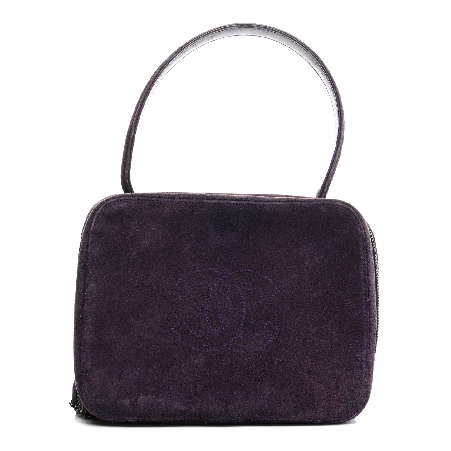 Suede CC Handbag Bag Purple