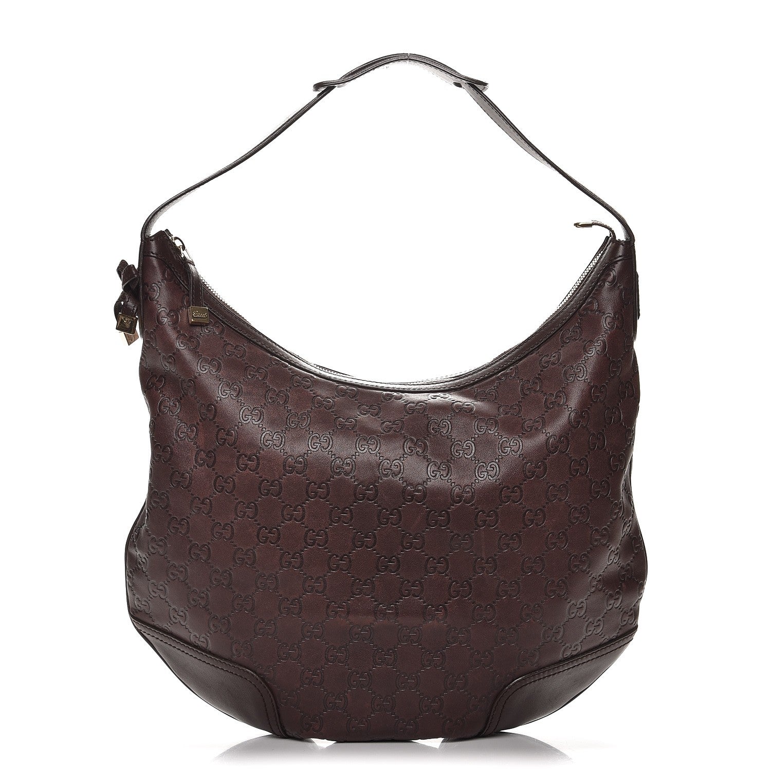 Gucci Guccissima Large Princy Hobo Dark Brown 1 of 8