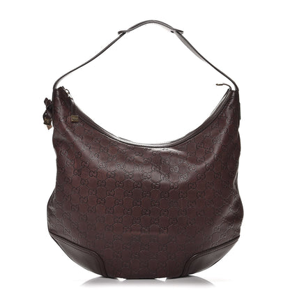 Gucci Guccissima Large Princy Hobo Dark Brown 1 of 8
