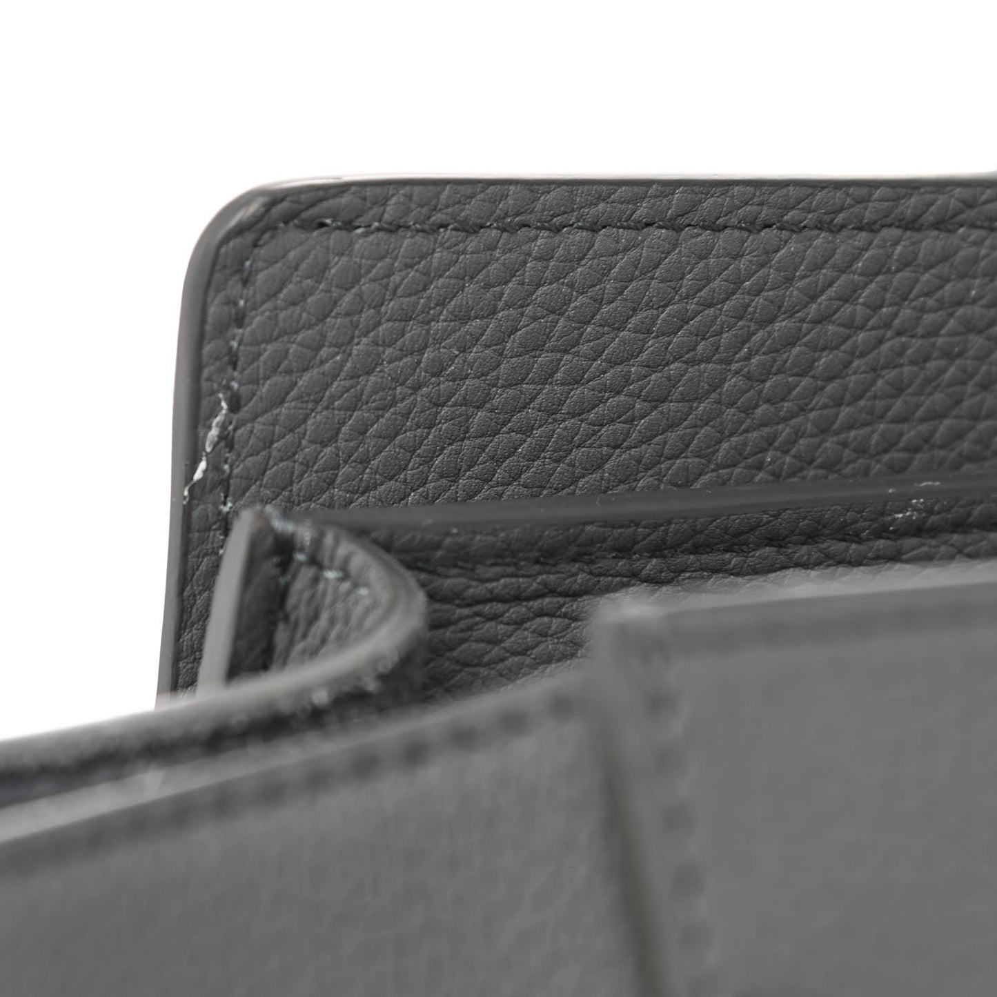 Baby Drummed Calfskin Micro Luggage Kohl