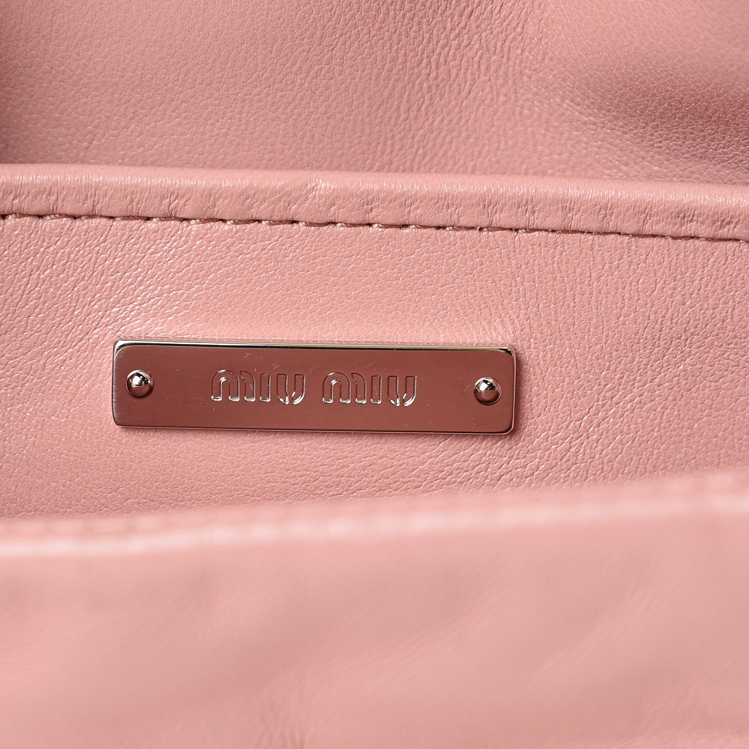 Miu Miu Nappa Patch Pearl Shoulder Bag Orchidea 6 of 12