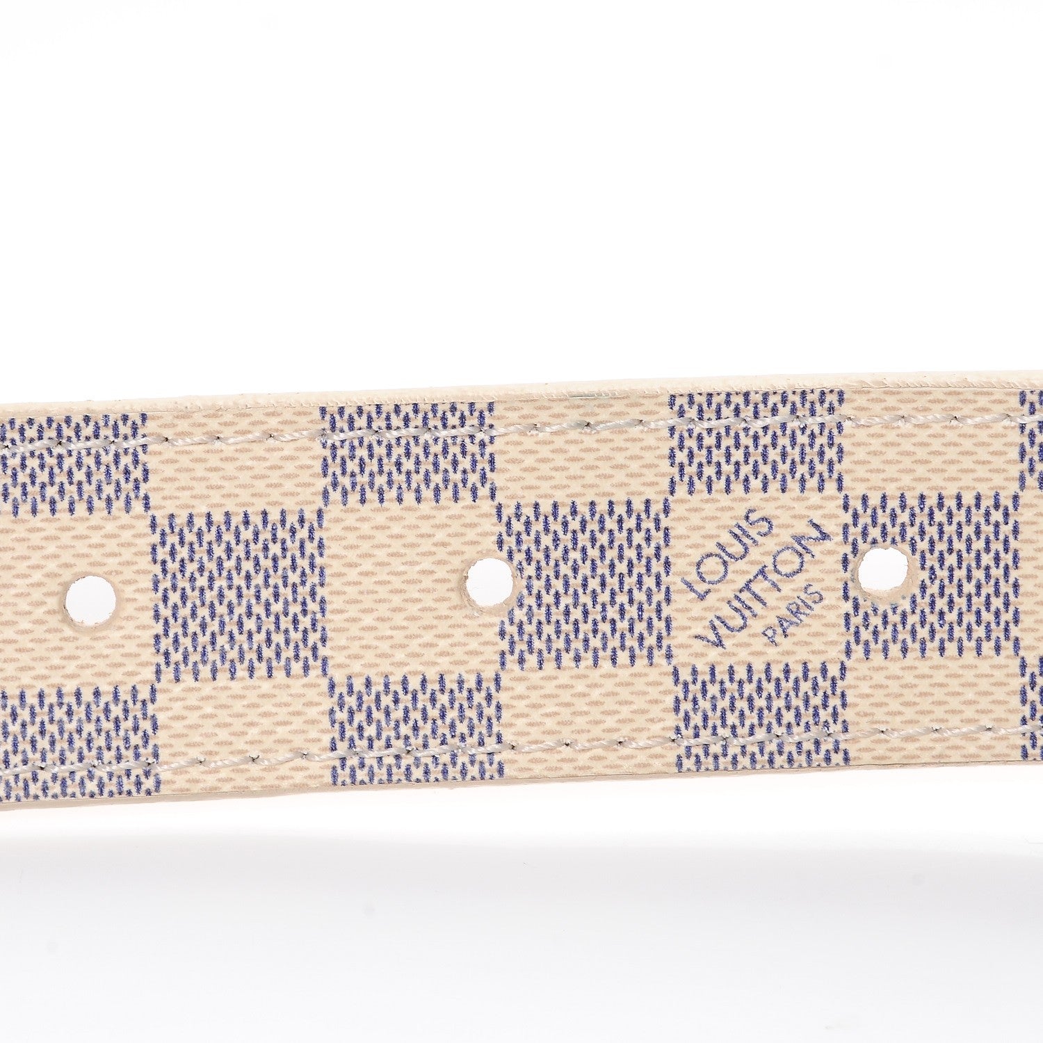Louis Vuitton Damier Azur 25mm Belt 85 34 6 of 8