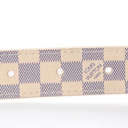 Louis Vuitton Damier Azur 25mm Belt 85 34 6 of 8