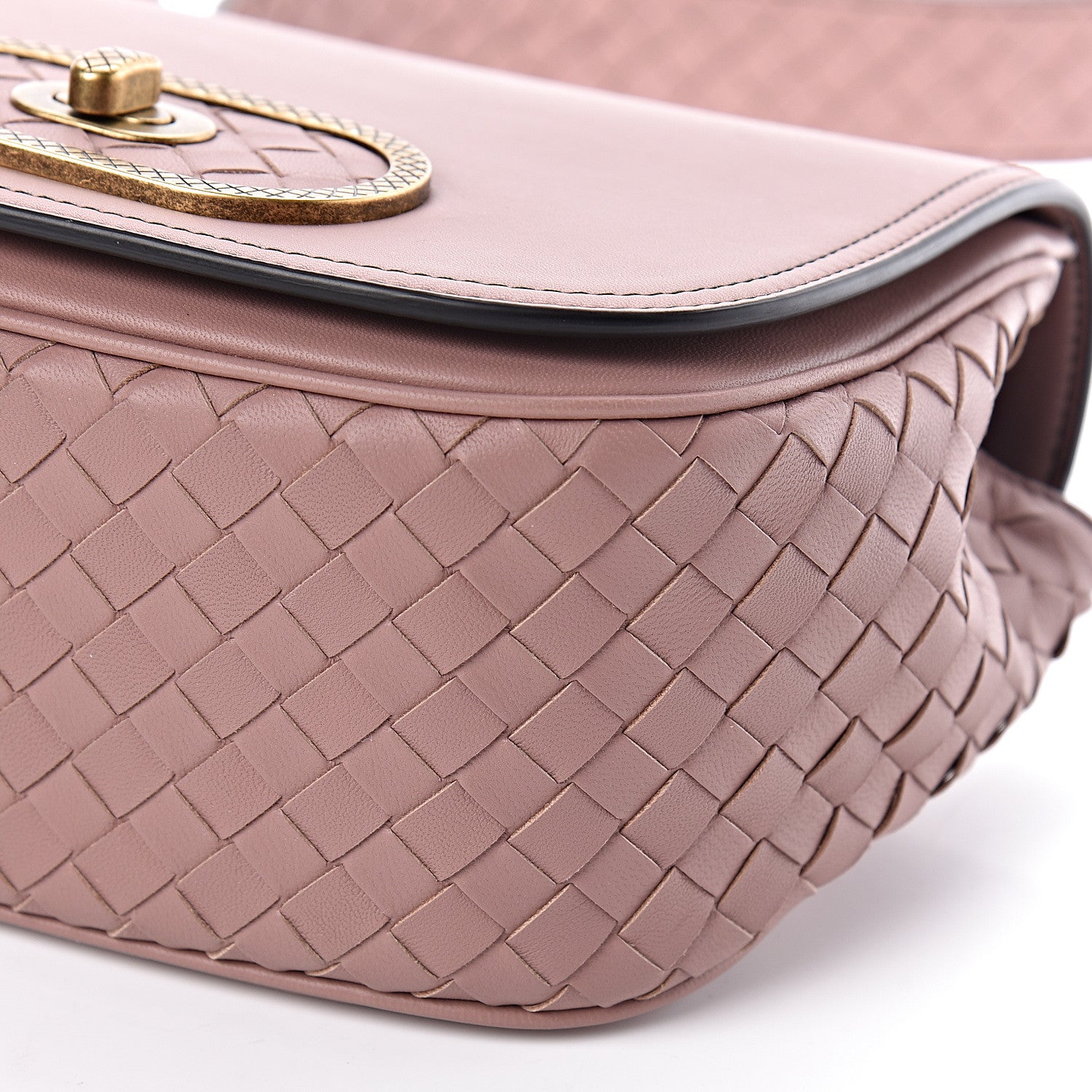 Bottega Veneta Nappa Intrecciato BV Luna Shoulder Bag Deco Rose 9 of 10