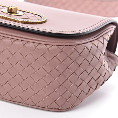 Bottega Veneta Nappa Intrecciato BV Luna Shoulder Bag Deco Rose 9 of 10