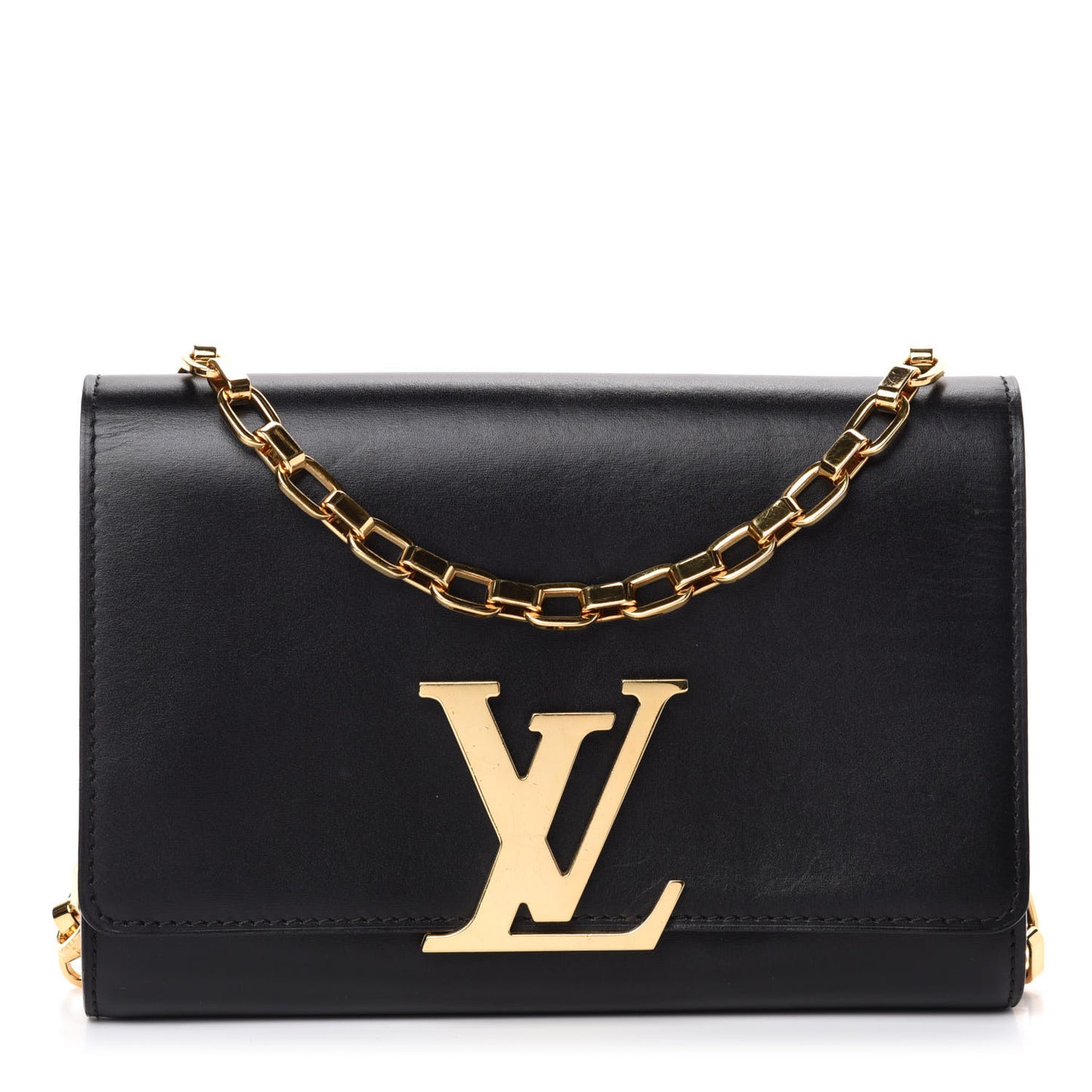 Calfskin Chain Louise MM Black