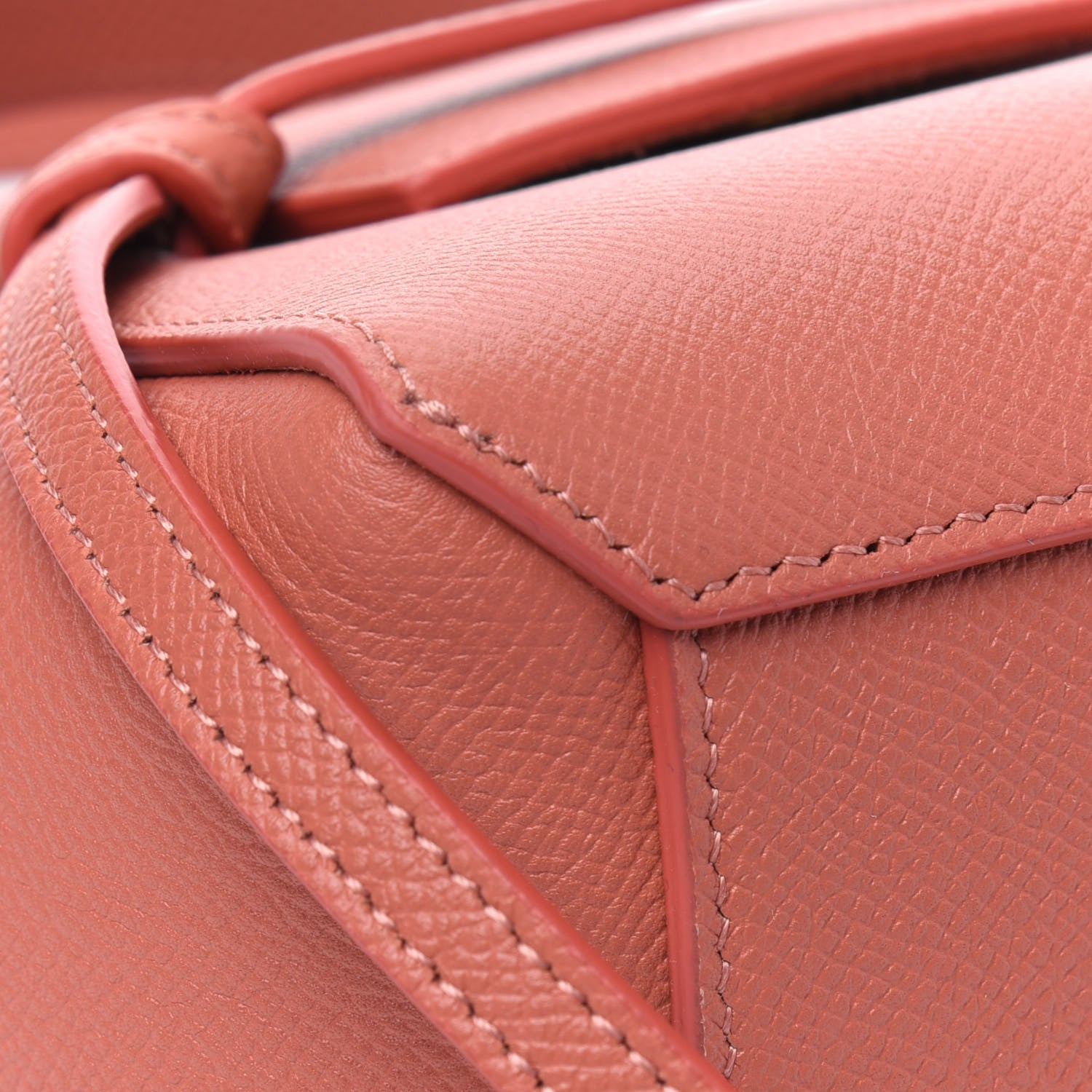 Celine Grained Calfskin Pico Belt Bag Lychee 10 of 13