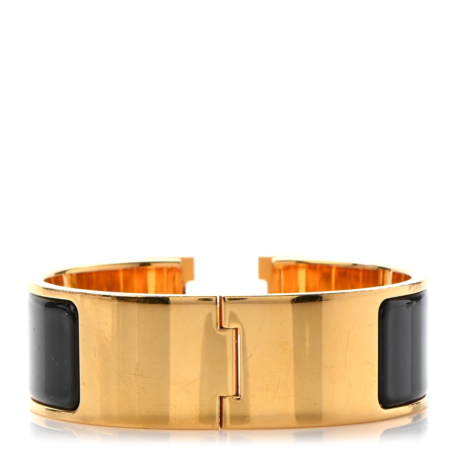Hermes Enamel Wide Clic Clac H Bracelet PM Black 3 of 5
