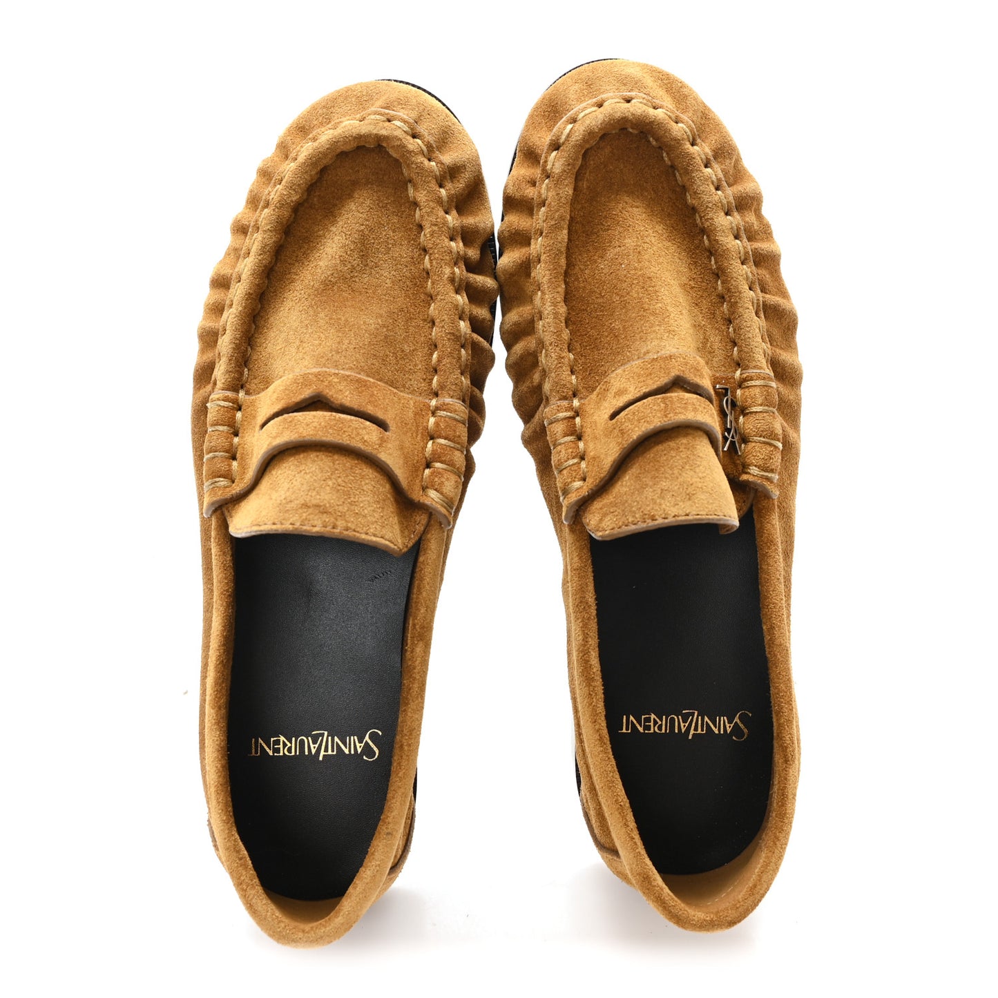 Suede Le Loafer 15 Penny Slippers 36 Cuoio