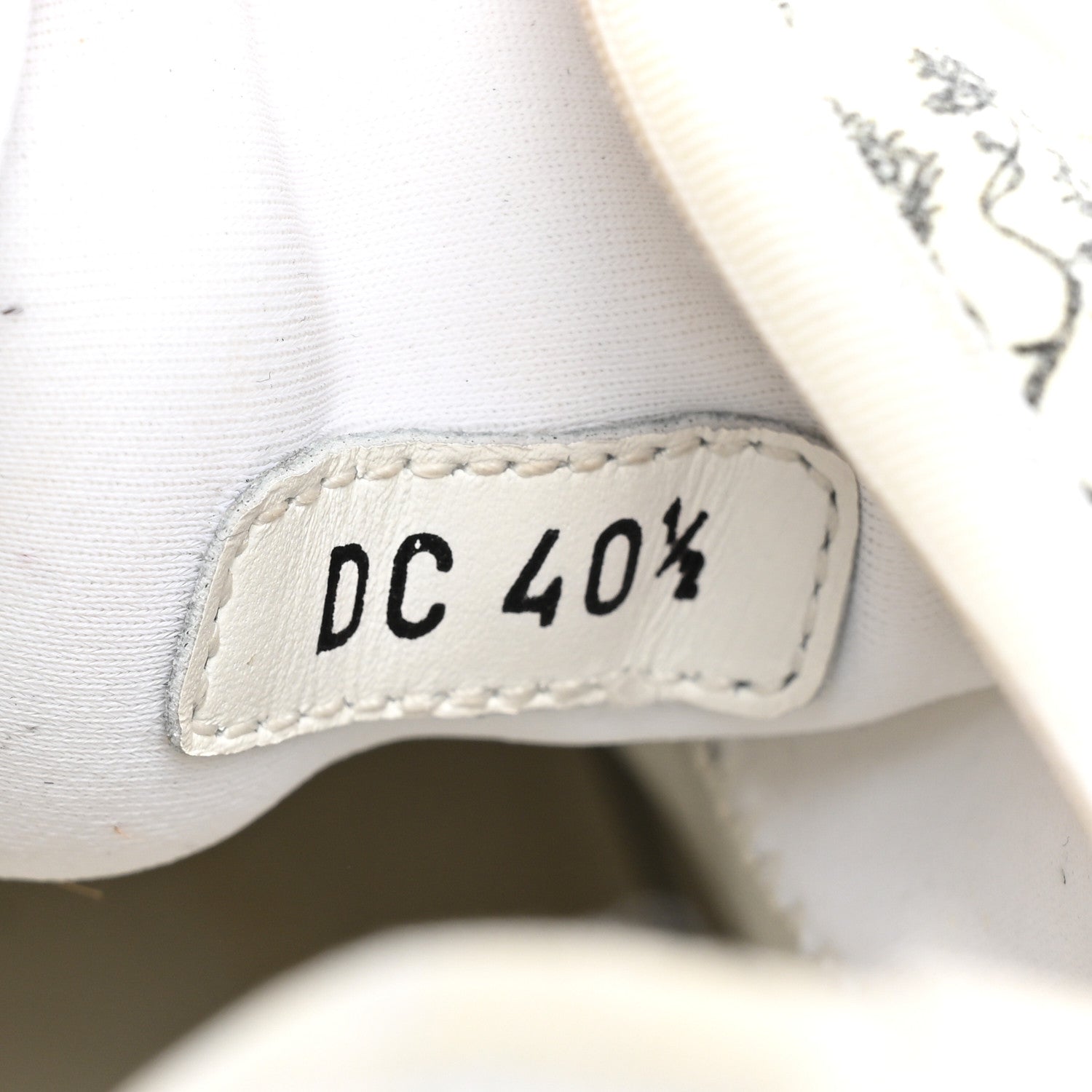 Christian Dior Neoprene Rubber Womens D-Connect Sneakers 40.5 White Black 9 of 9