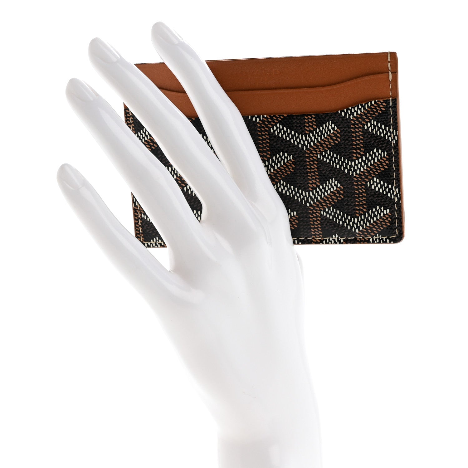 Goyard Goyardine Saint Sulpice Card Holder Black Gold 2 of 7