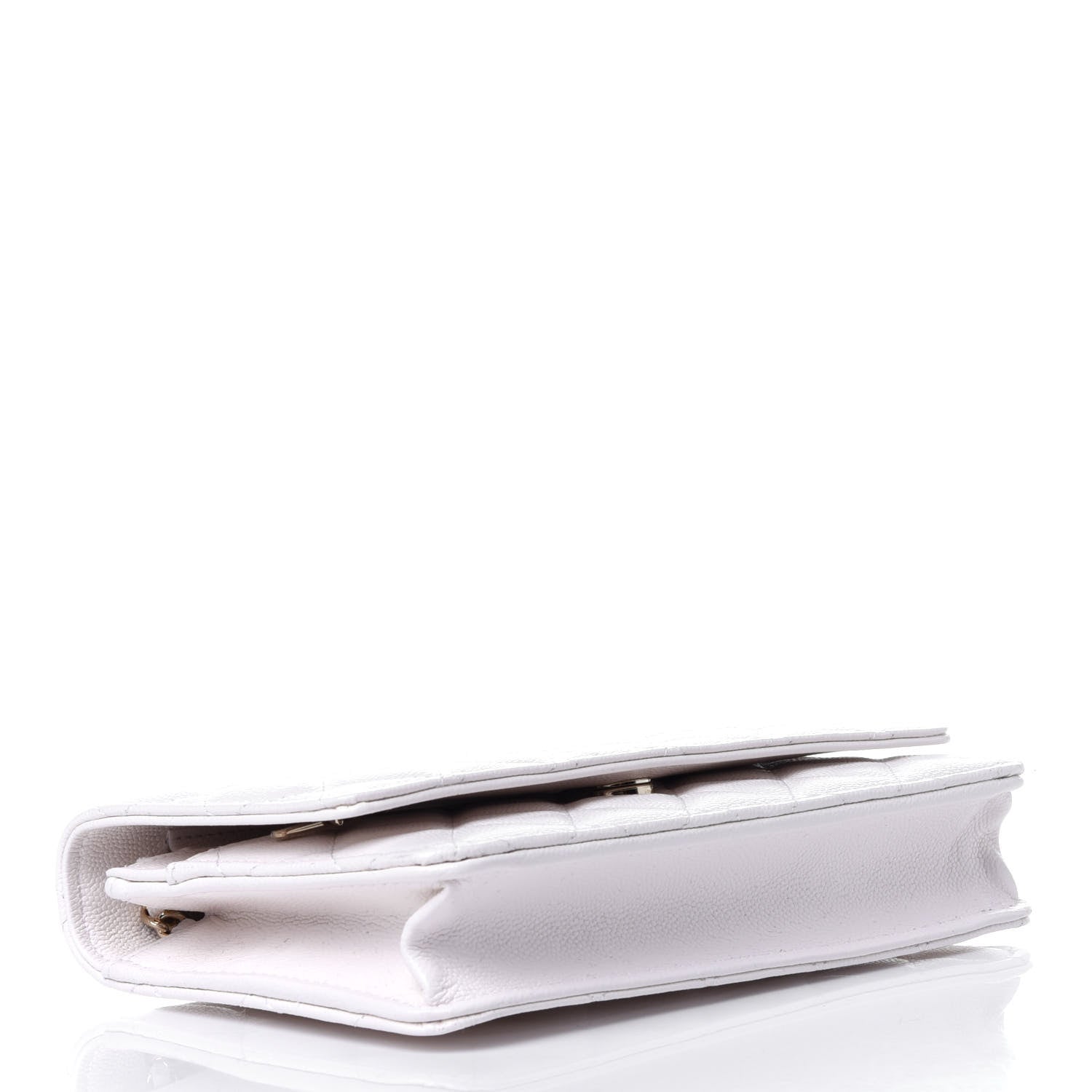 Chanel Caviar Quilted Wallet On Chain WOC White 4 of 13