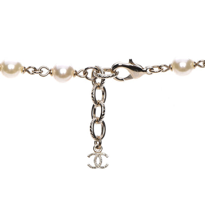 Chanel Pearl CC Long Necklace Gold 4 of 6