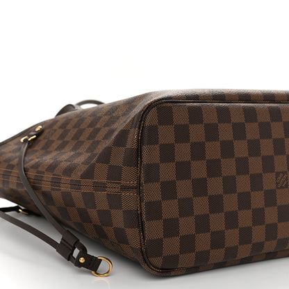 Louis Vuitton Damier Ebene Neo Neverfull MM Rose Ballerine 8 of 9