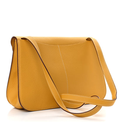 Hermes Taurillon Clemence Halzan 31 Jaune Ambre 4 of 10