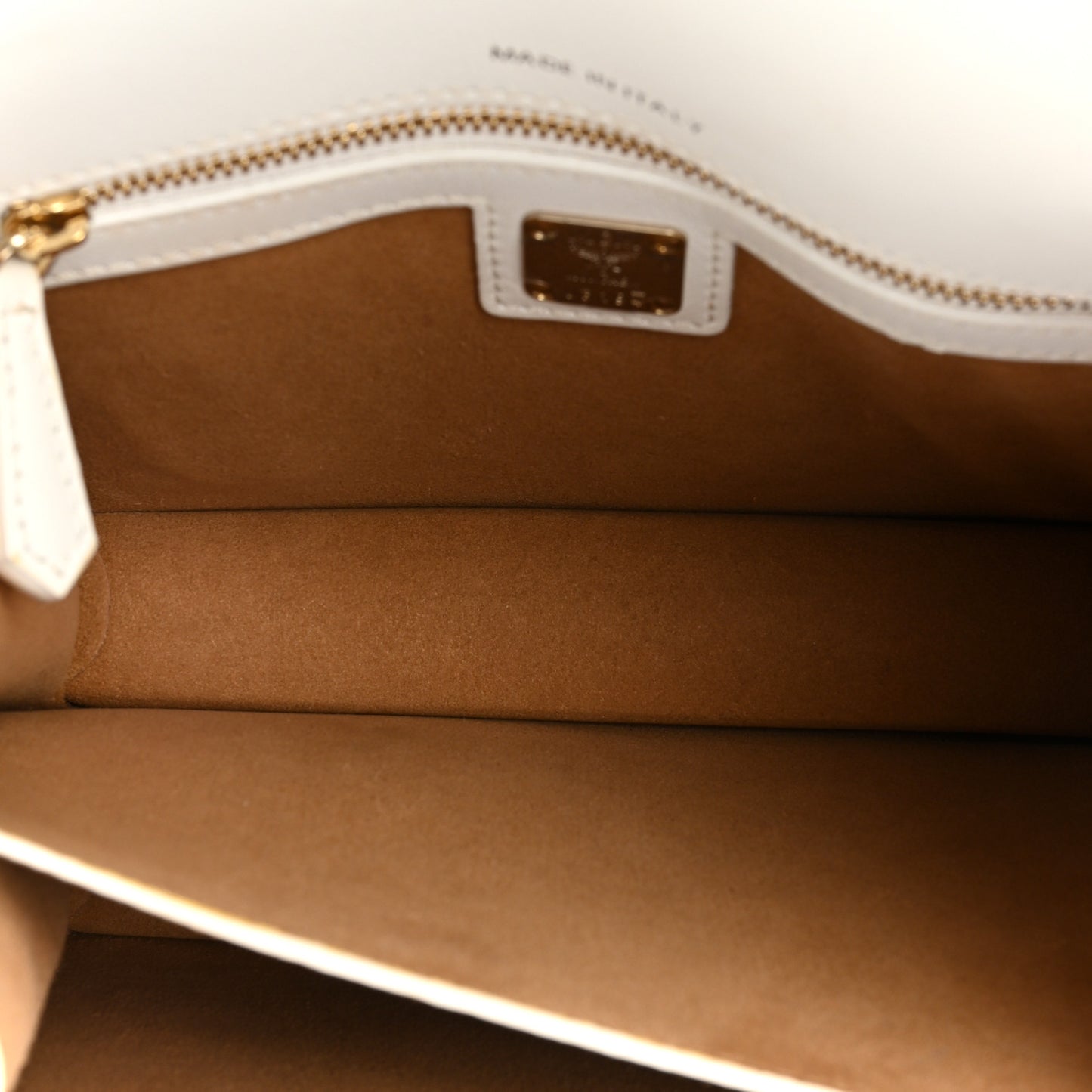 Visetos Calfskin Small Patricia Crossbody Bag Cognac White Black