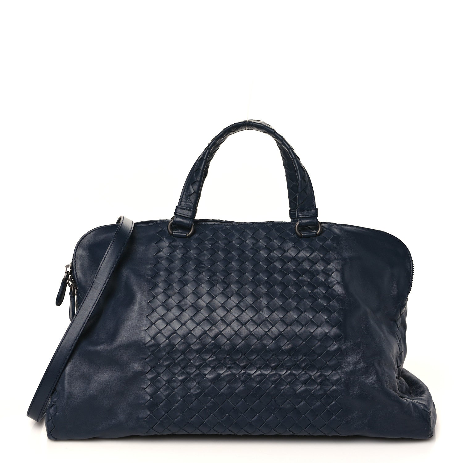 Bottega Veneta Calfskin Intrecciato Large Leggero Tote Blue 1 of 9