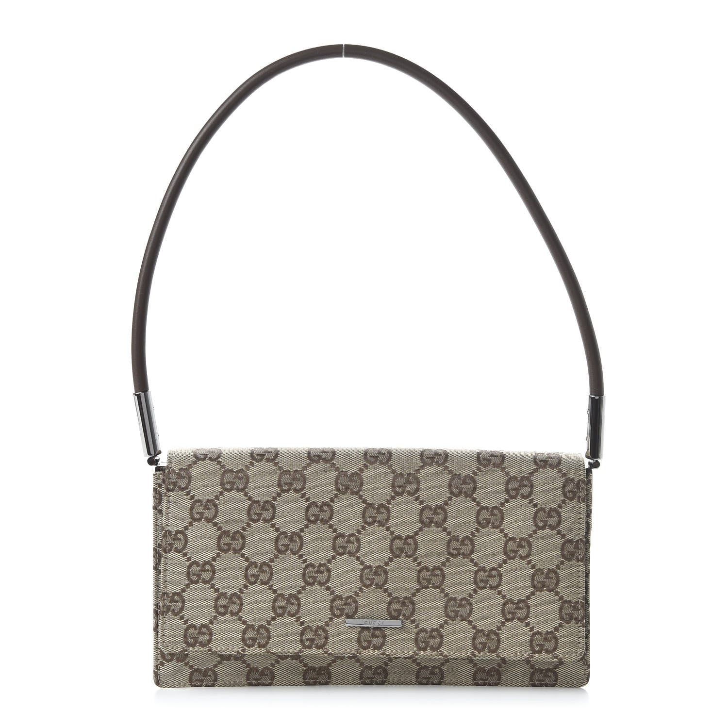 Gucci Monogram Pochette Flap Brown 1 of 10