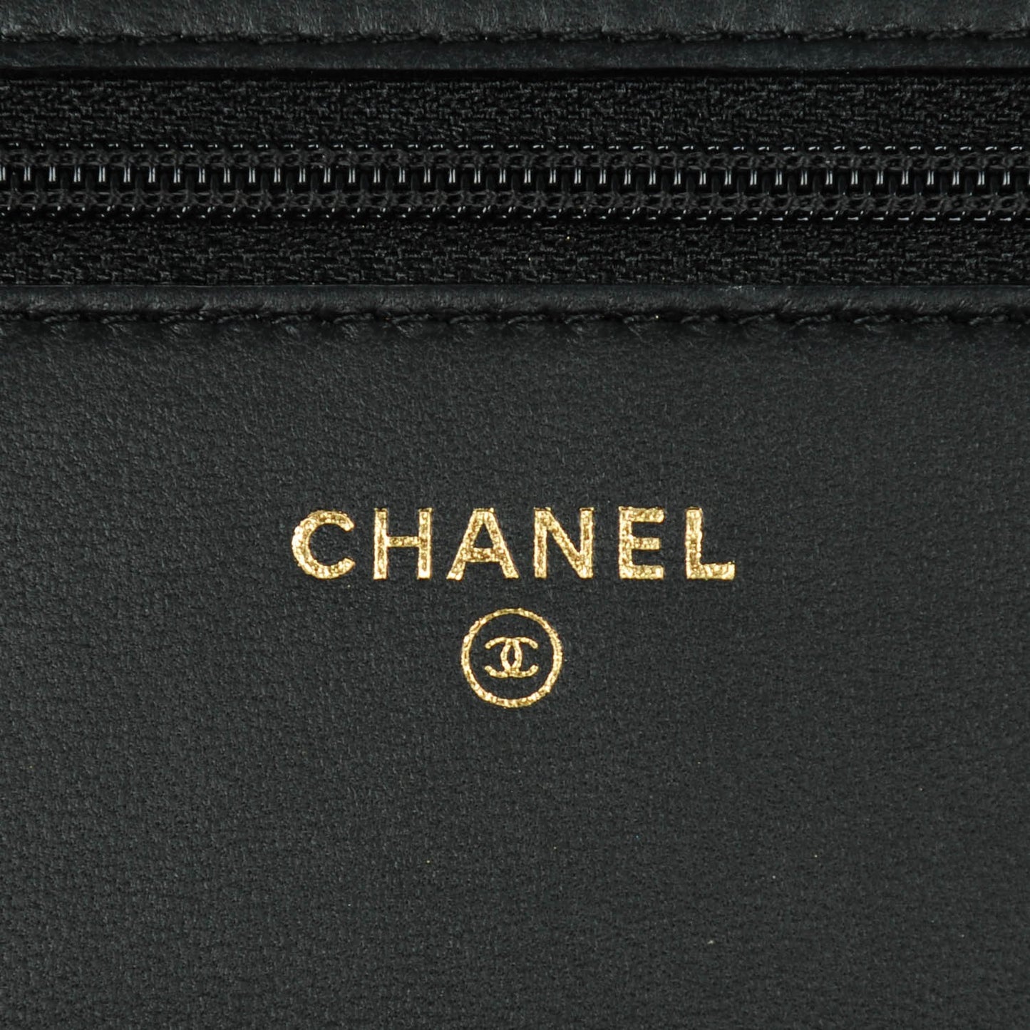 Lambskin Quilted Boy Wallet On Chain WOC Black