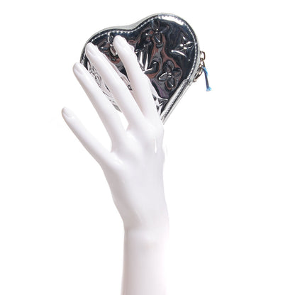 Louis Vuitton Monogram Miroir Heart Coin Purse Silver 2 of 7