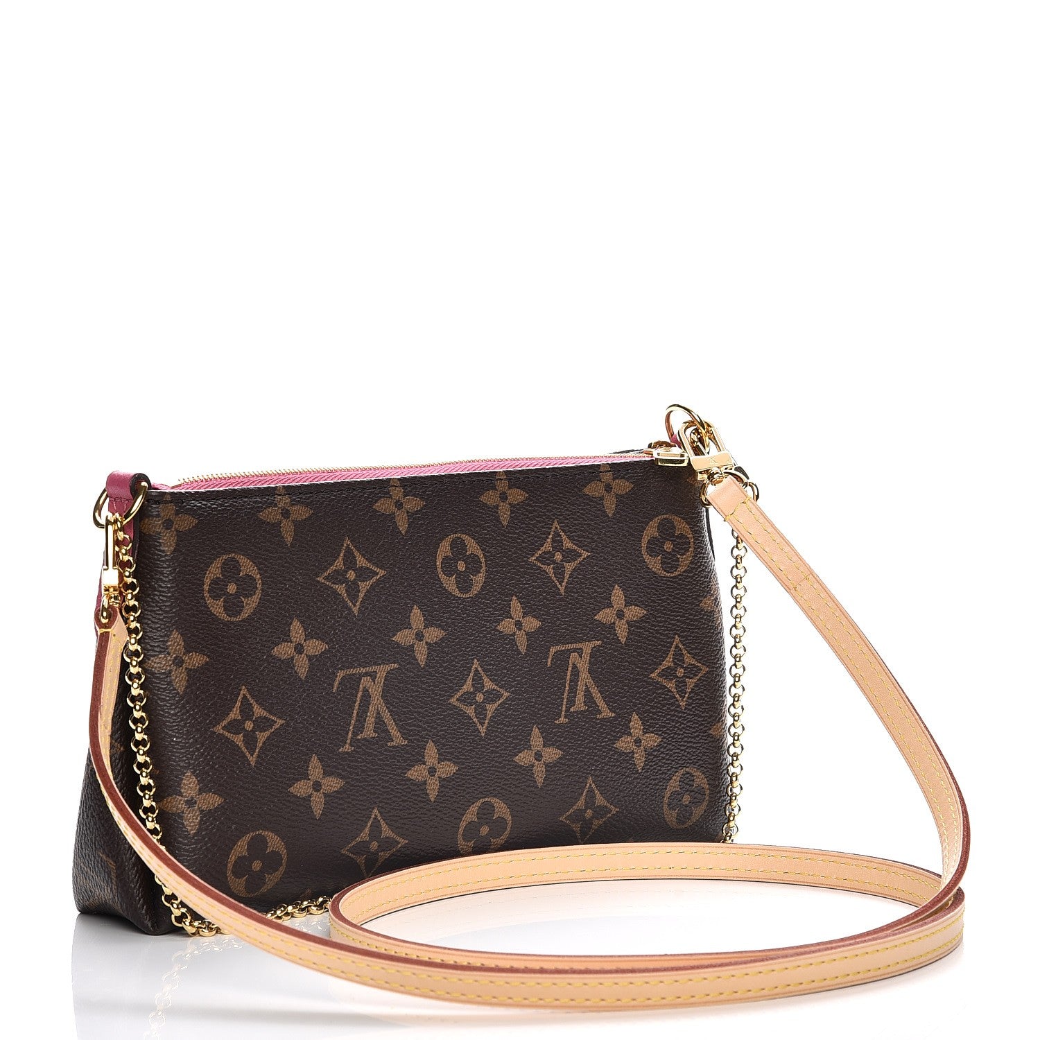 Louis Vuitton Monogram Pallas Clutch Rose Fizzy 3 of 10