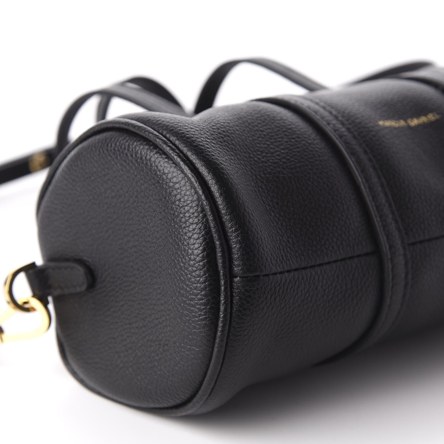 Mansur Gavriel Pebbled Calfskin Mini Mini Duffel Bag Black 7 of 11