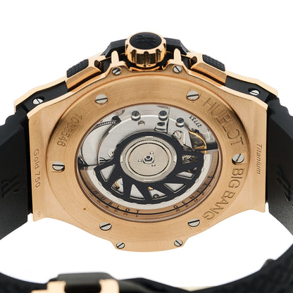 Hublot 18K Rose Gold Rubber 41mm Big Bang Automatic Watch Black 341.PX.130.RX 4 of 4