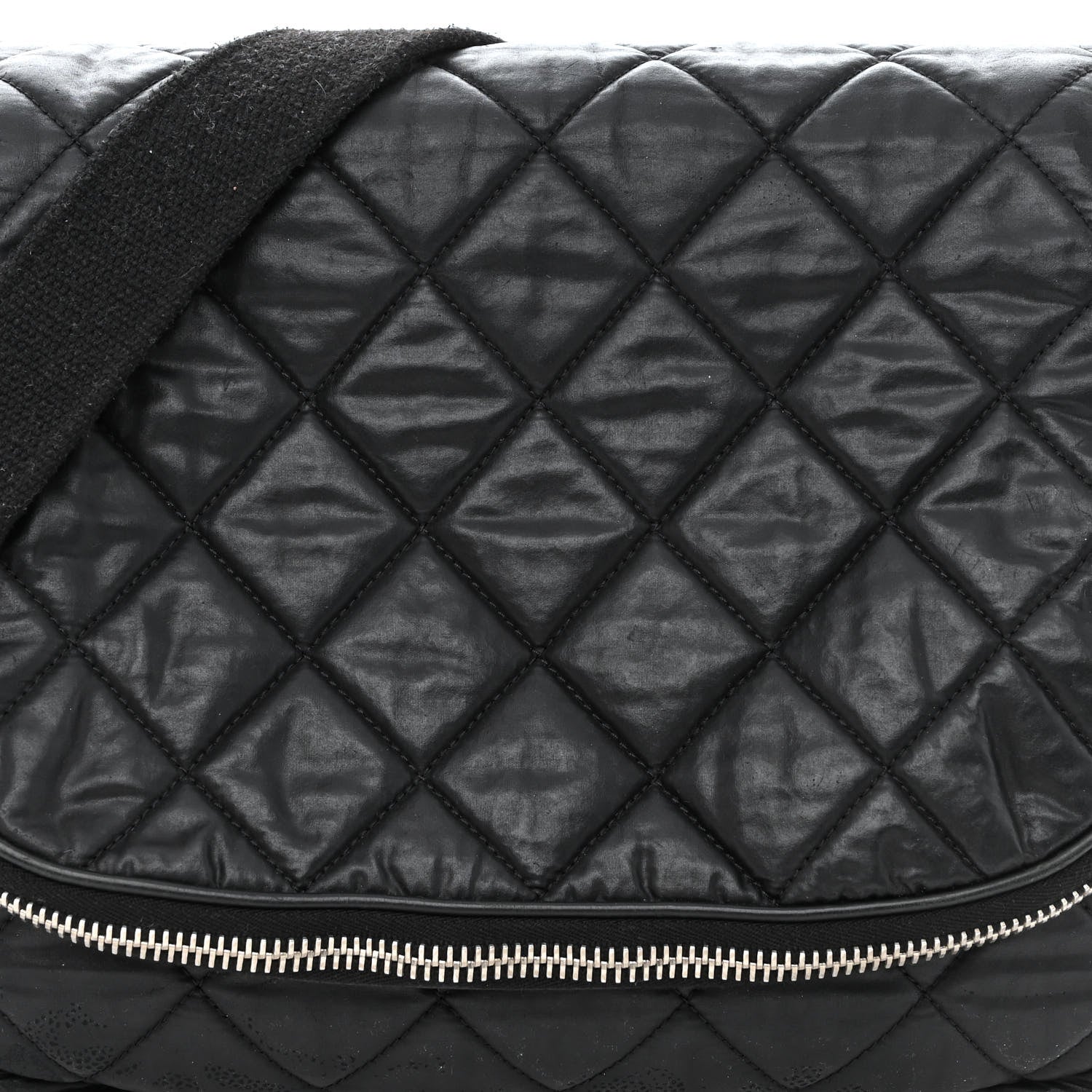 Chanel Nylon Quilted Coco Cocoon Messenger Black 9 of 16