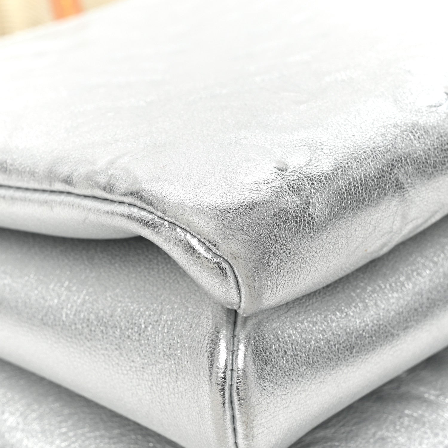 Louis Vuitton Metallic Lambskin Embossed Monogram Coussin PM Silver 13 of 14