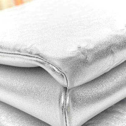 Louis Vuitton Metallic Lambskin Embossed Monogram Coussin PM Silver 13 of 14