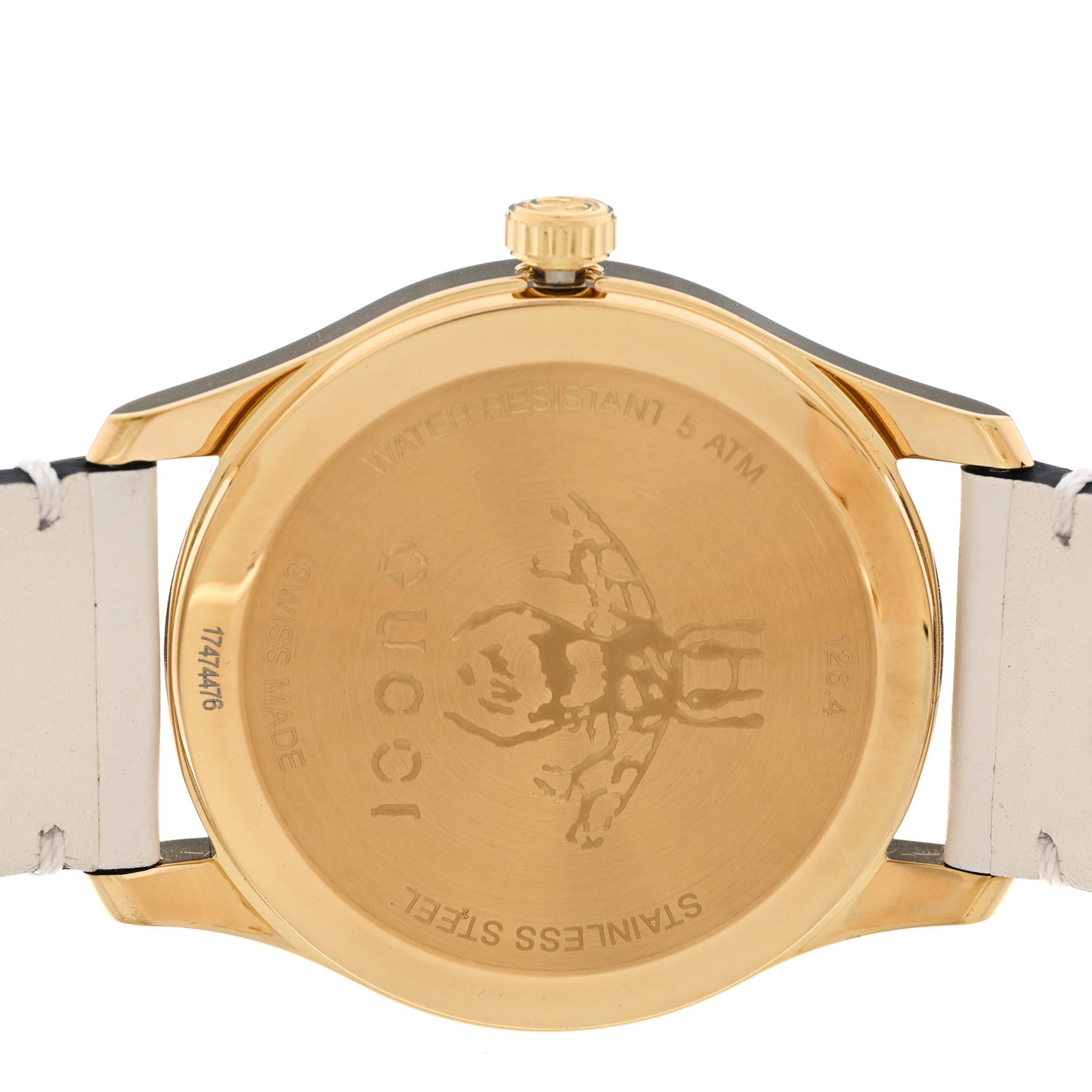 Stainless Steel Calfskin 38mm G-Timeless Bee Star Quartz Watch White