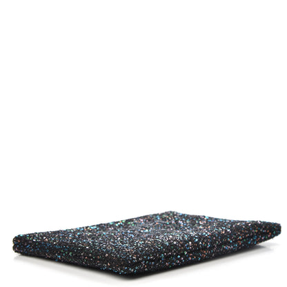 Chanel Canvas Sequin Medium Deauville Cosmetic Pouch Black 4 of 8