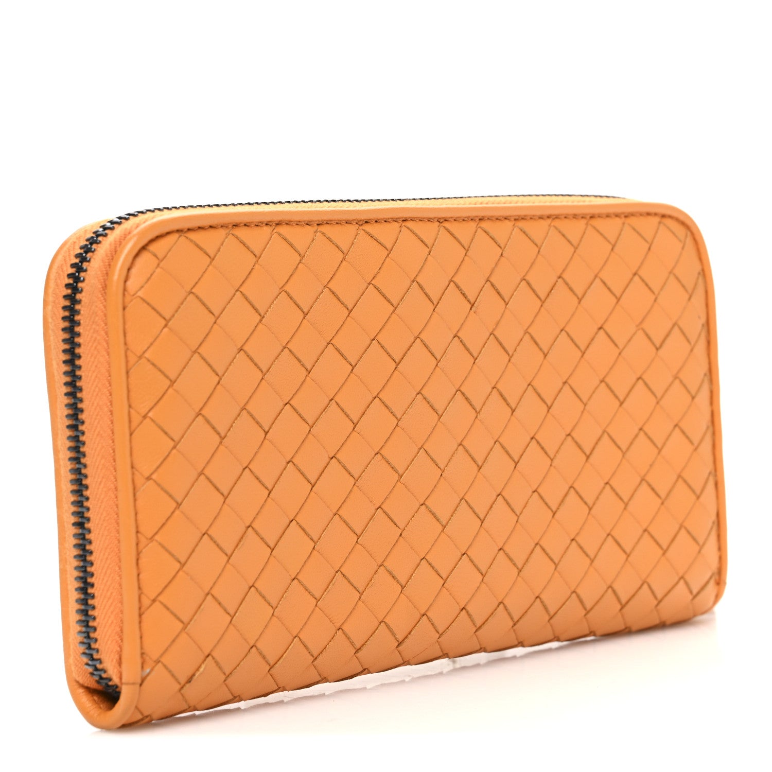 Bottega Veneta Nappa Intrecciato Zip Around Wallet Topaz 3 of 8