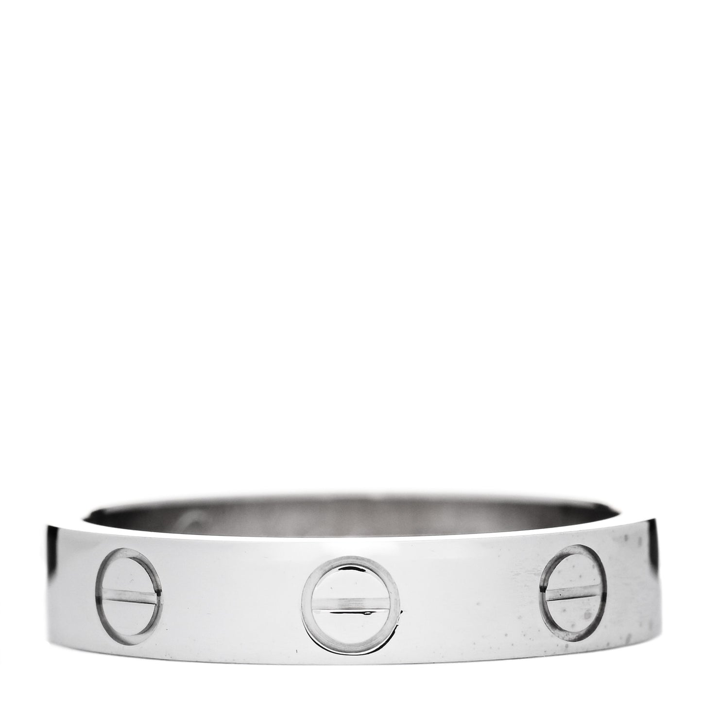 18K White Gold 3.5mm LOVE Wedding Band Ring 50 5.25