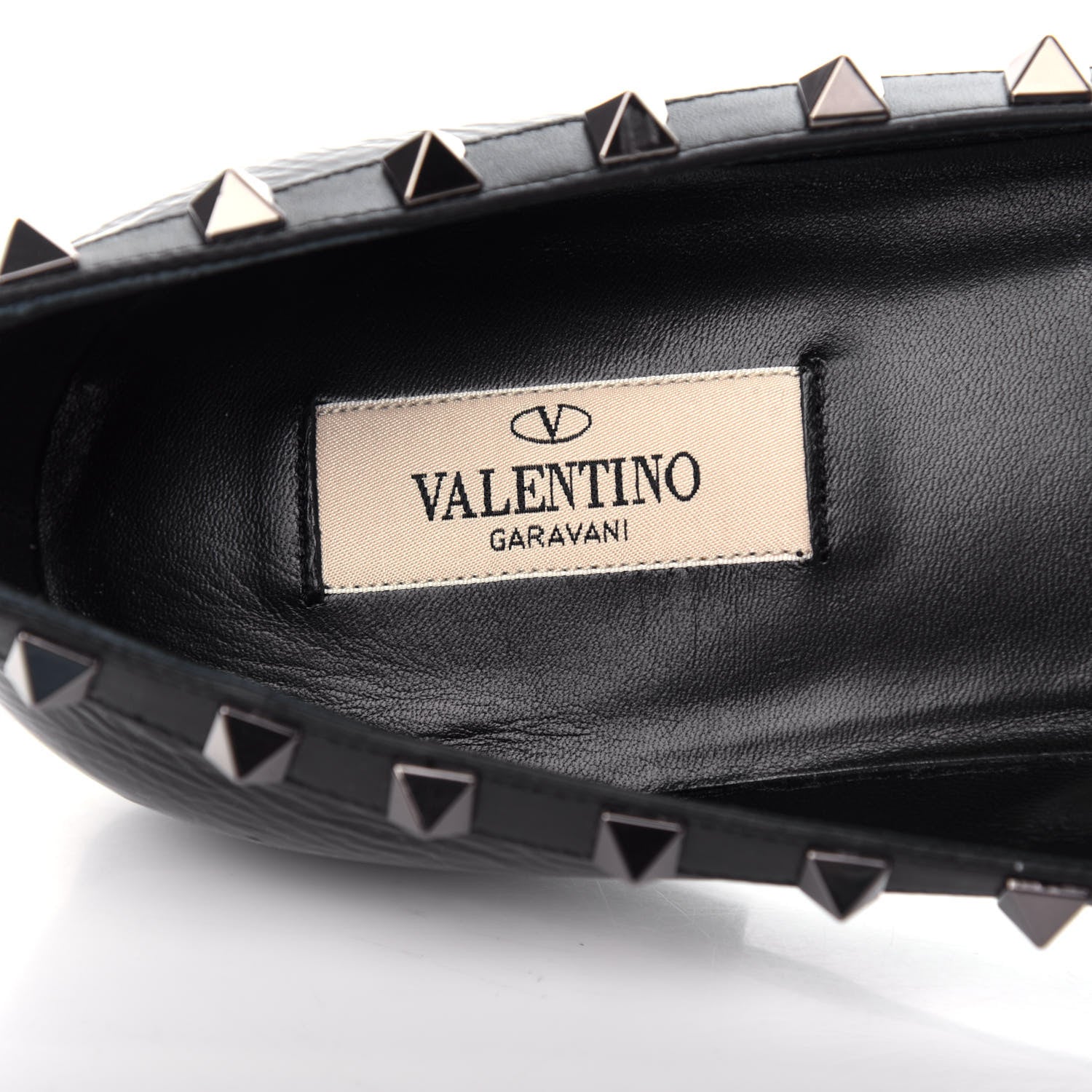 Valentino Garavani Patent Rockstud Ballerina Flats 41 Black 8 of 10