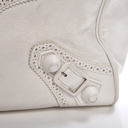 Balenciaga Agneau Giant Brogues Hardware Mid Day White 11 of 22