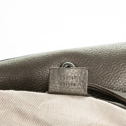 Gucci Metallic Pebbled Calfskin Medium Soho Chain Shoulder Bag Sasso 7 of 9