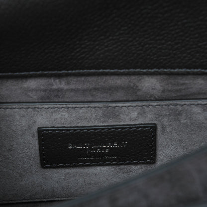 Saint Laurent Grained Calfskin Medium Monogram Sunset Dark Anthracite 6 of 7