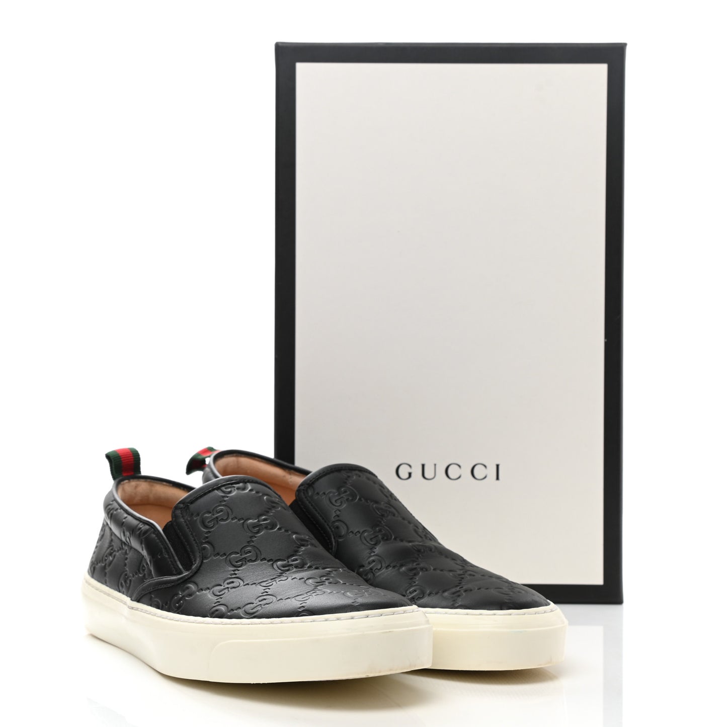 Guccissima Dublin Slip On Sneakers 37.5 Black