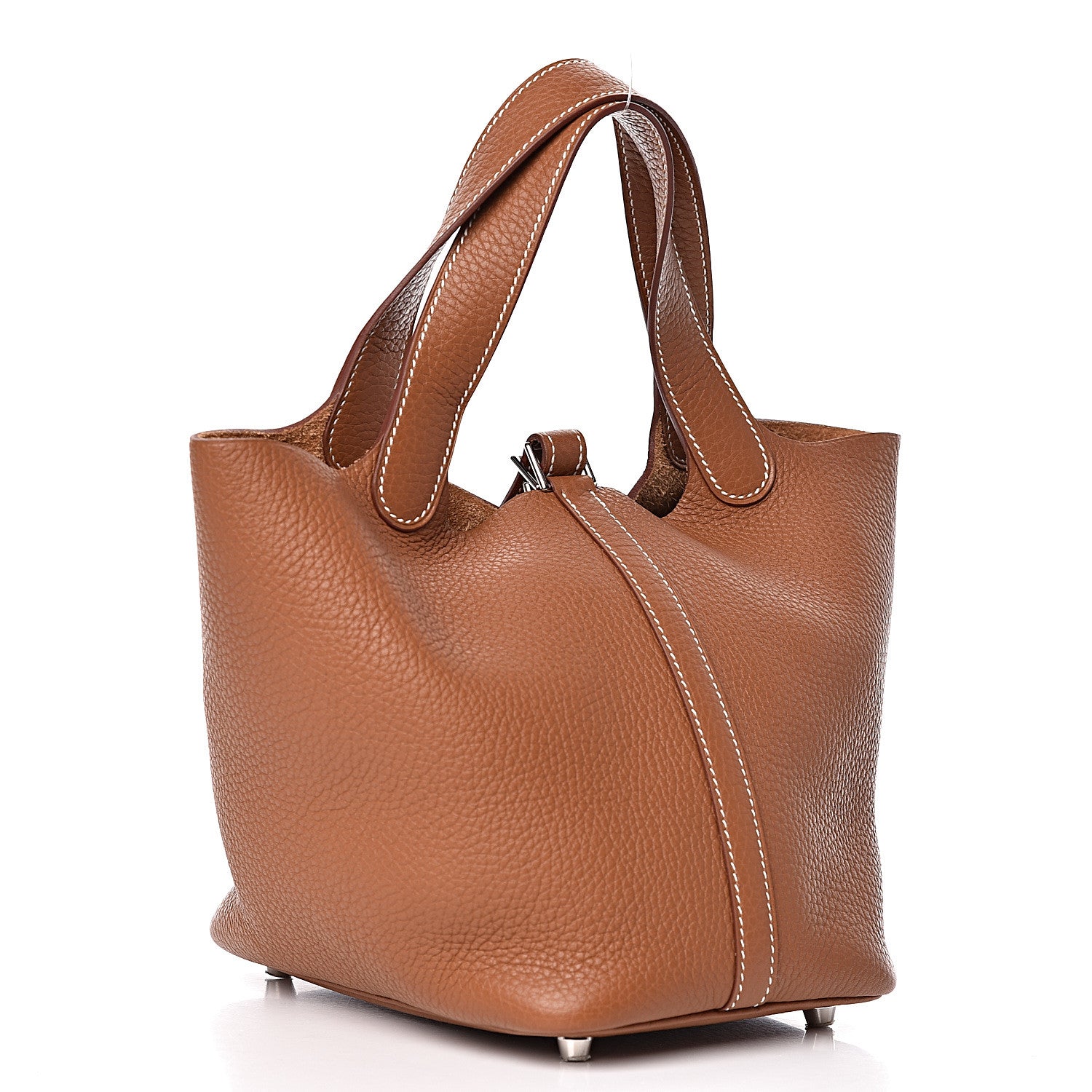 Hermes Taurillon Clemence Picotin Lock 18 PM Gold 3 of 10