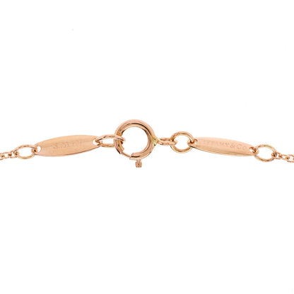 Tiffany 18K Rose Gold Diamond .07ct Elsa Peretti Diamonds by the Yard Pendant Necklace 4 of 4