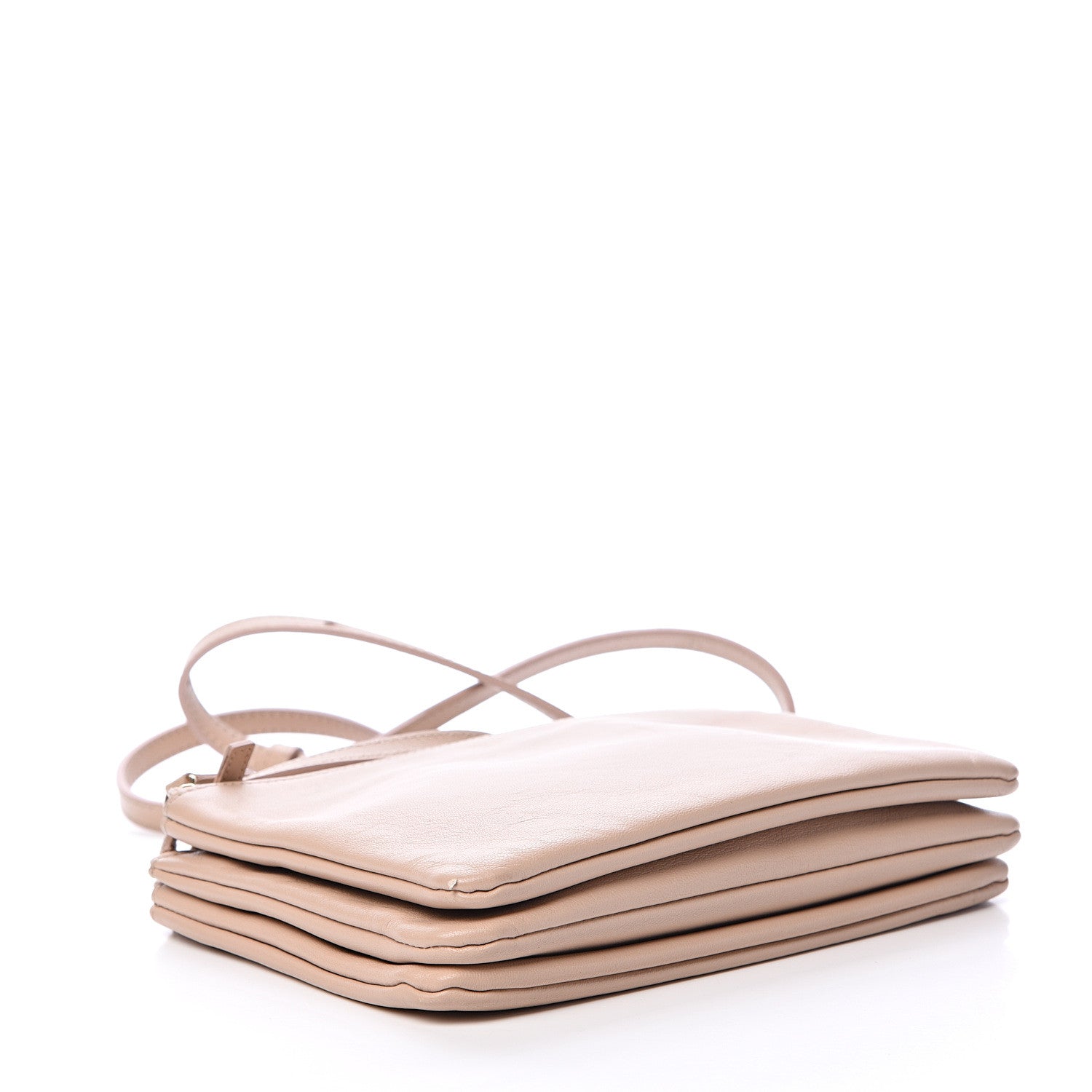 Celine Smooth Lambskin Small Trio Crossbody Bag Powder 3 of 15