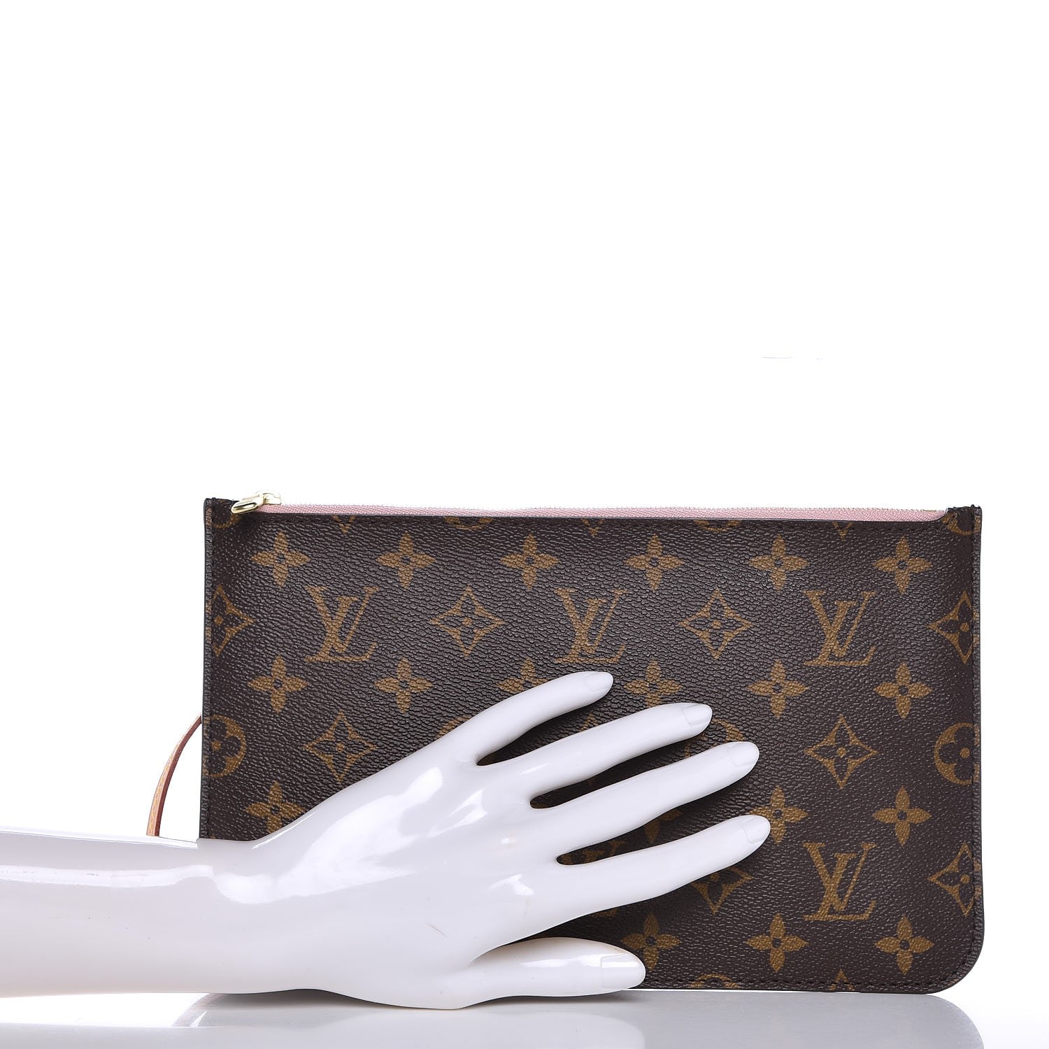 Louis Vuitton Monogram Neverfull MM GM Pochette Rose Ballerine 2 of 9
