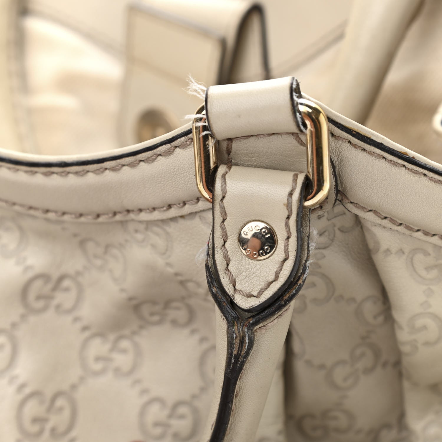 Gucci Guccissima Medium Sukey Tote Mystic White 19 of 22