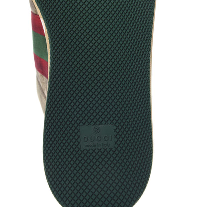 Gucci GG Monogram Calfskin Web Mens Screener Sneakers 9 New Sand Dusty Milk Pink 9 of 9