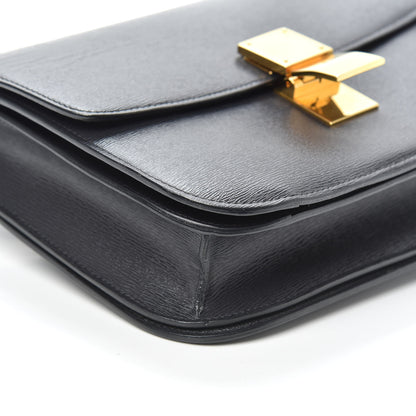 Celine Liege Calfskin Medium Classic Box Flap Bag Liquorice 7 of 8