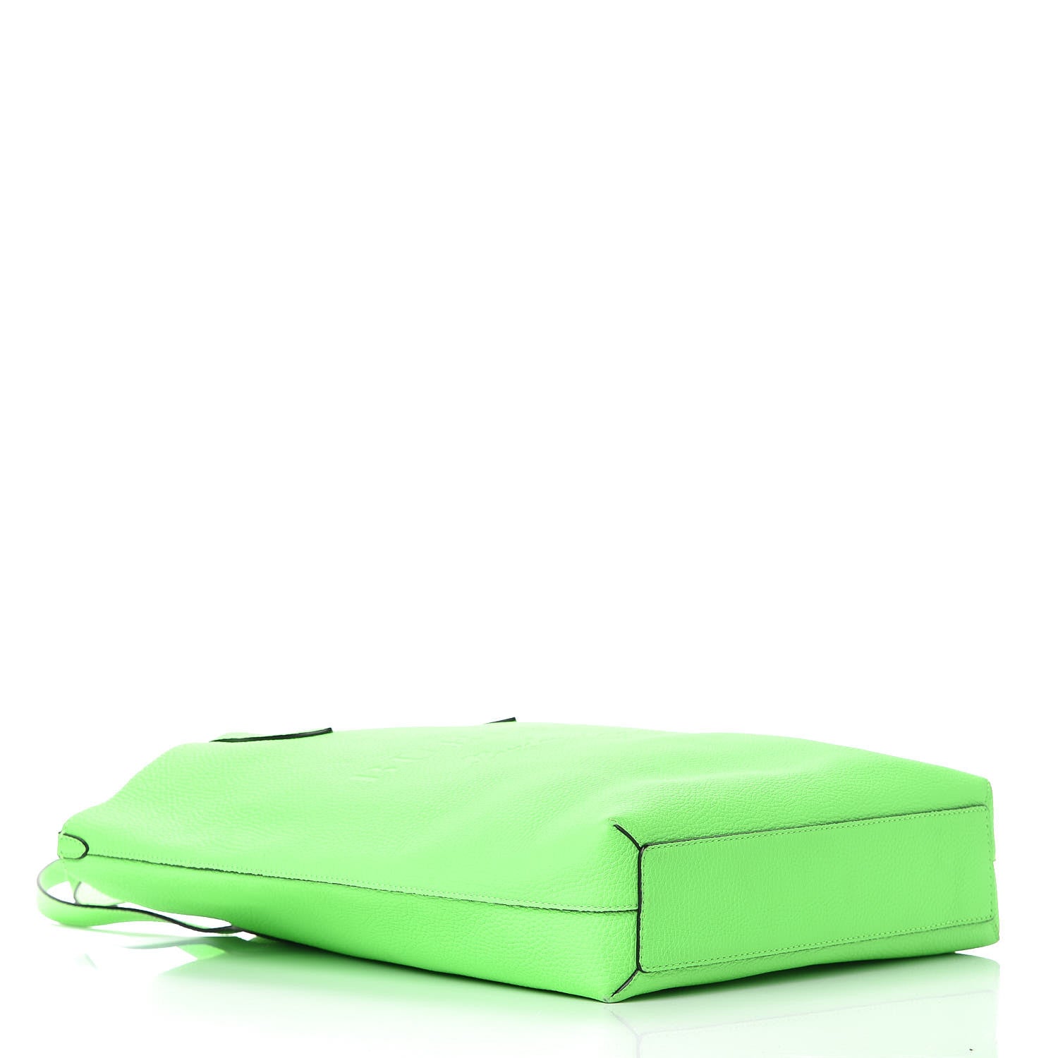 Burberry Grainy Calfskin Remington Tote Neon Green 4 of 12