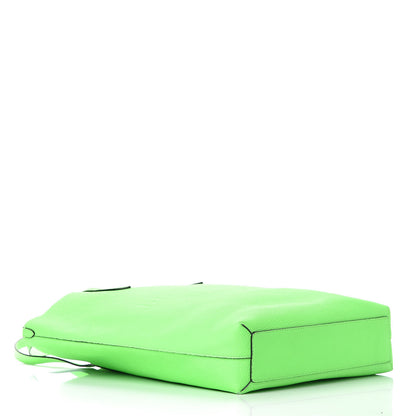 Burberry Grainy Calfskin Remington Tote Neon Green 4 of 12